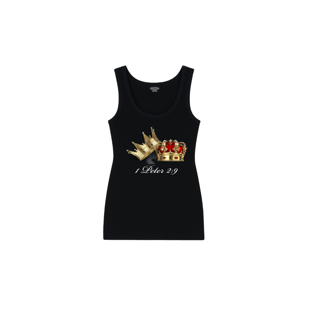 CROWNS - BLACK TANK TOP