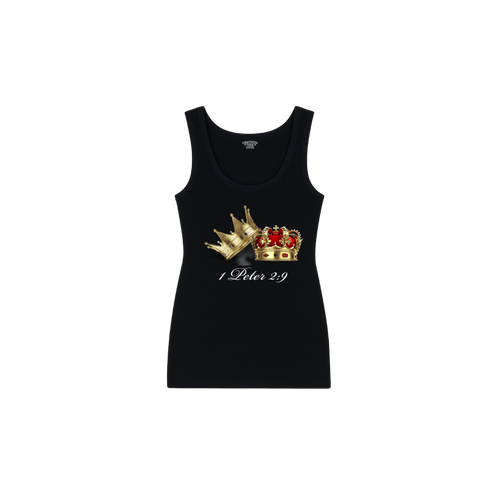 CROWNS - BLACK TANK TOP