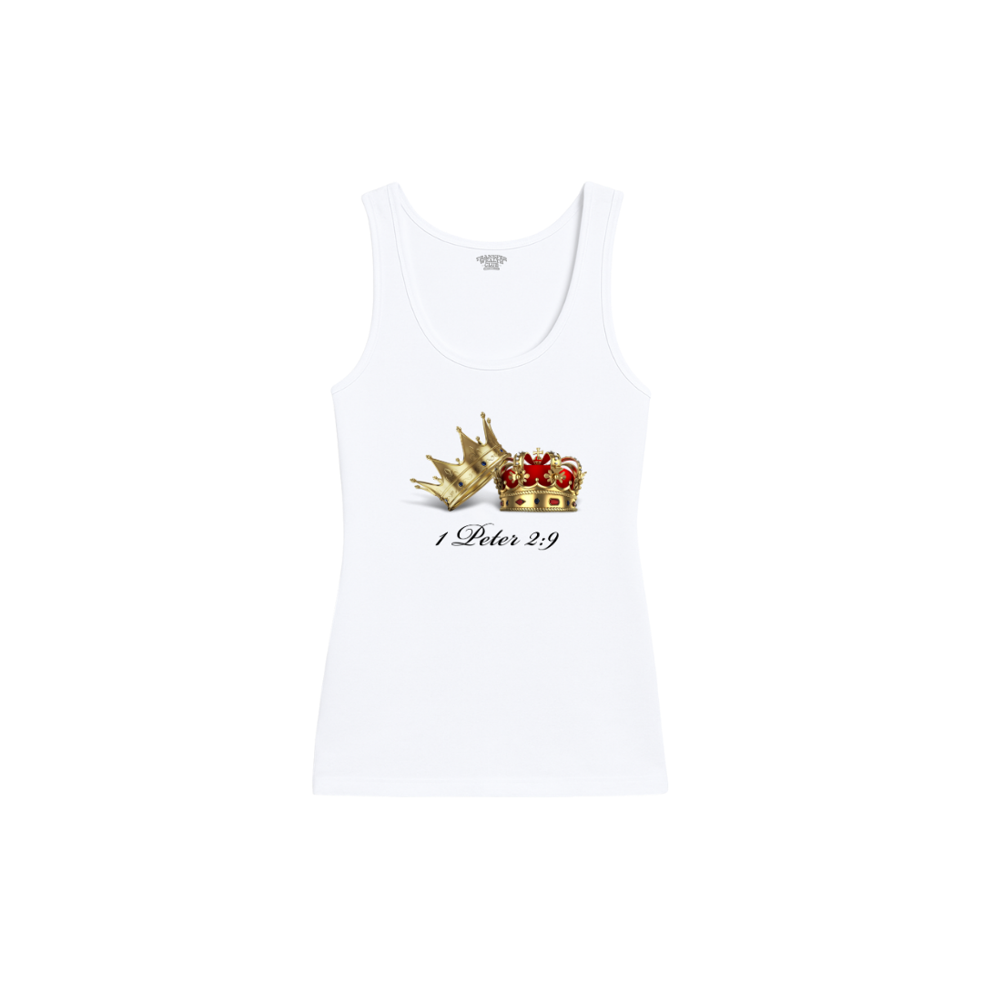 CROWNS - WHITE TANK TOP