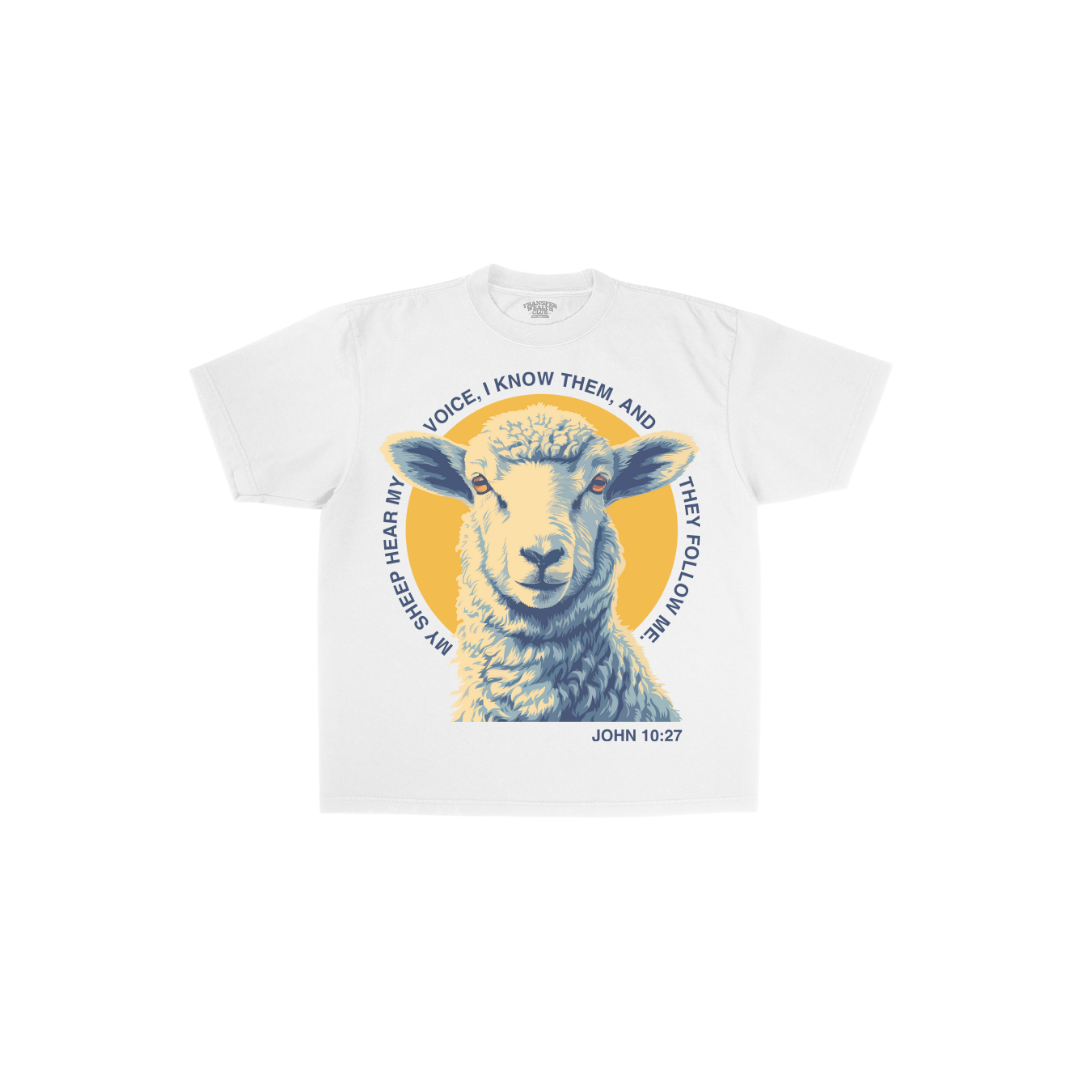 JOHN 10:27 WHITE TEE