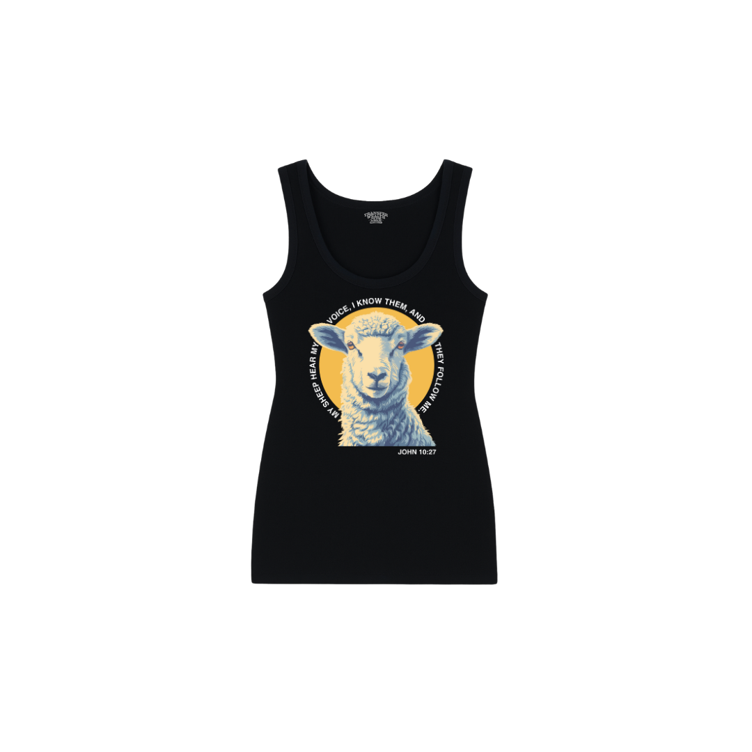 JOHN 10:27 - BLACK TANK TOP