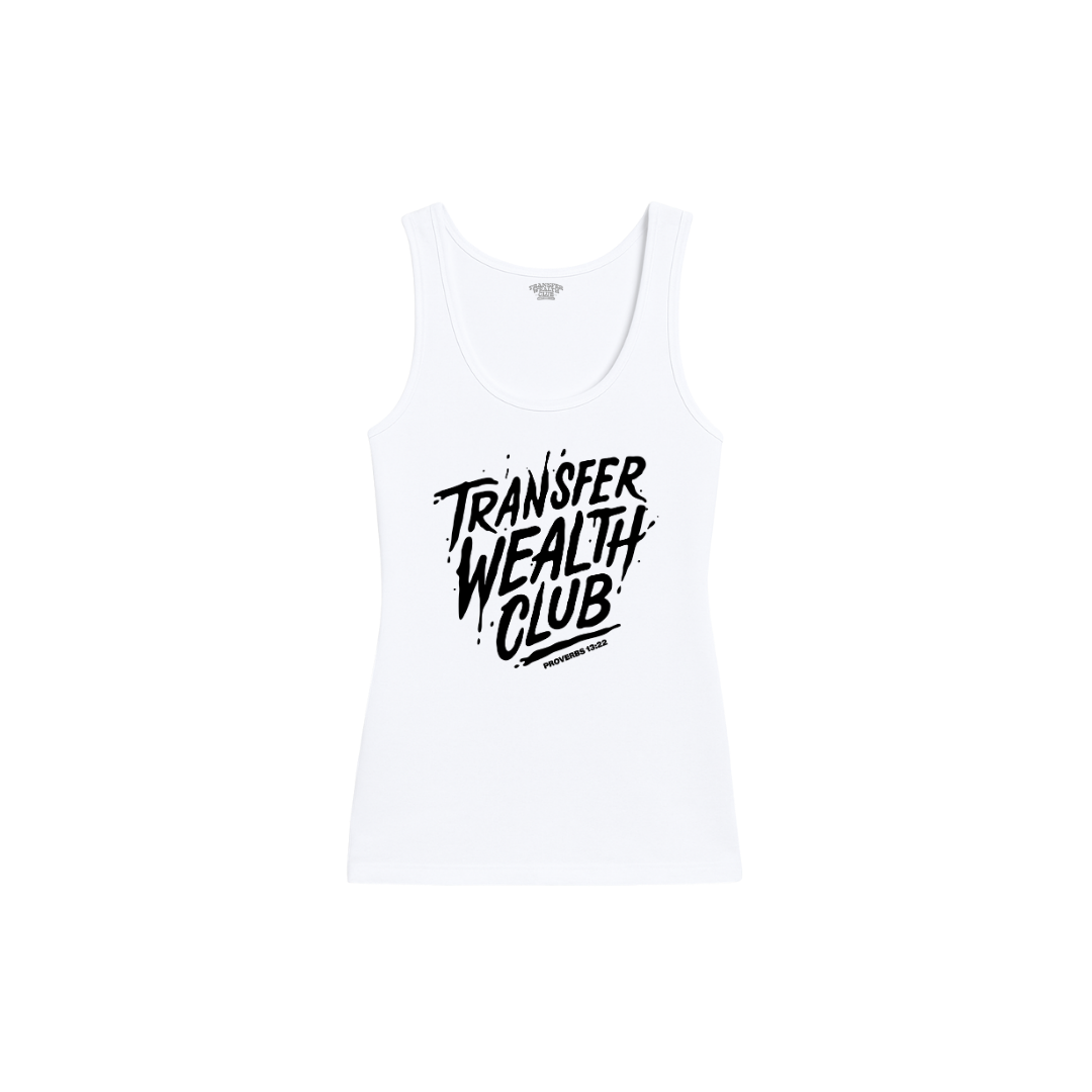 TWC SPLATTER - WHITE TANK TOP